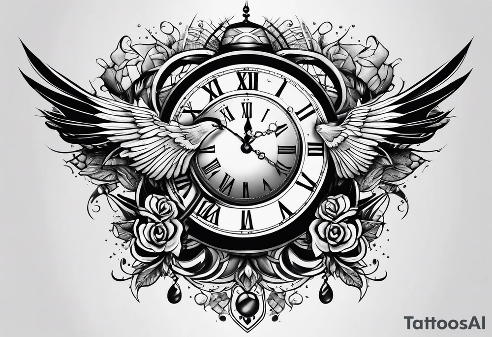 time flying tattoo idea