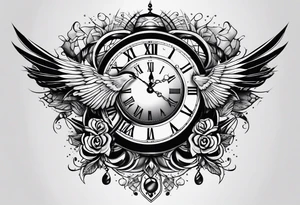 time flying tattoo idea
