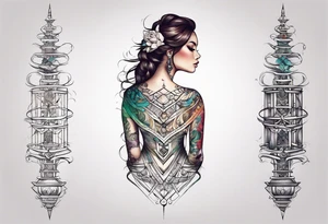 Spine not wired right tattoo idea