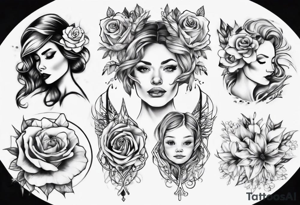 mother daughter tattoo idea