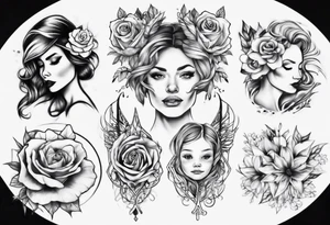 mother daughter tattoo idea