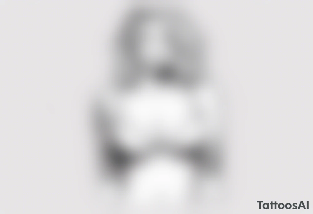 woman with big titts tattoo idea