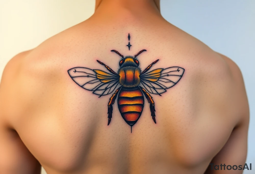 Honey comb bees tattoo idea