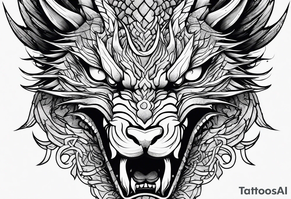 dragon, gaara tattoo idea