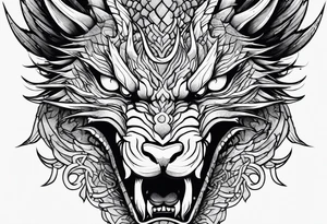 dragon, gaara tattoo idea