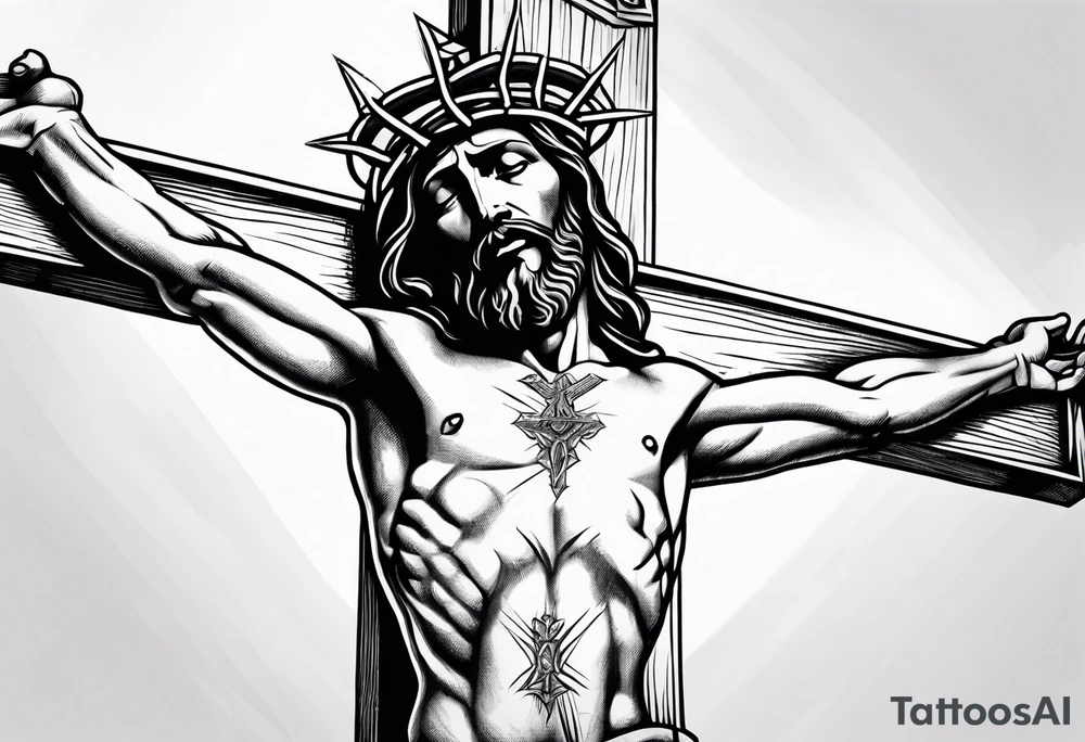 jesus crucifixion tattoo idea