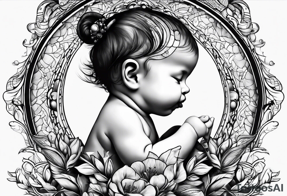 An ivf baby journey tattoo idea