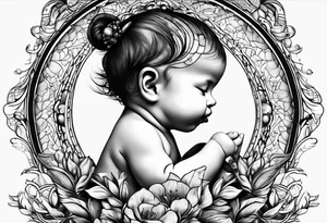 An ivf baby journey tattoo idea