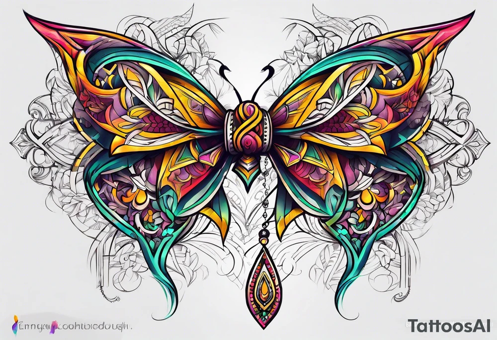 Gaandeevam bow tattoo idea