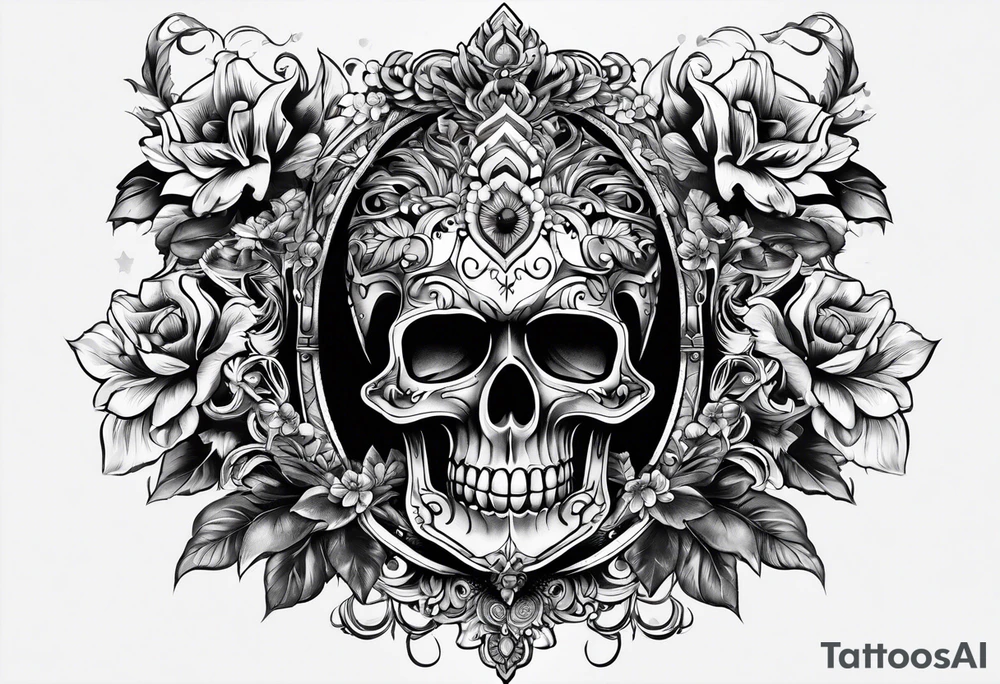 Heavy is the head, macabre tattoo idea