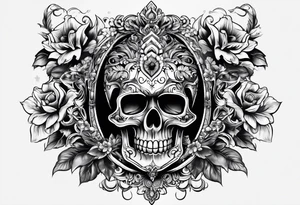 Heavy is the head, macabre tattoo idea
