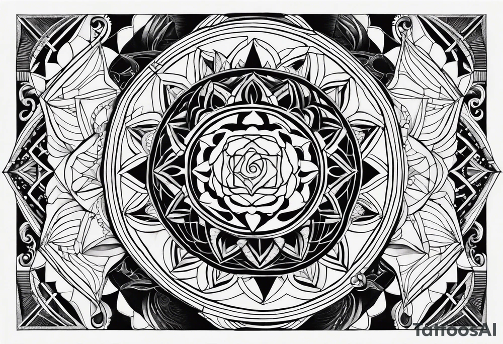 Sacred geometry, Pisces tattoo idea