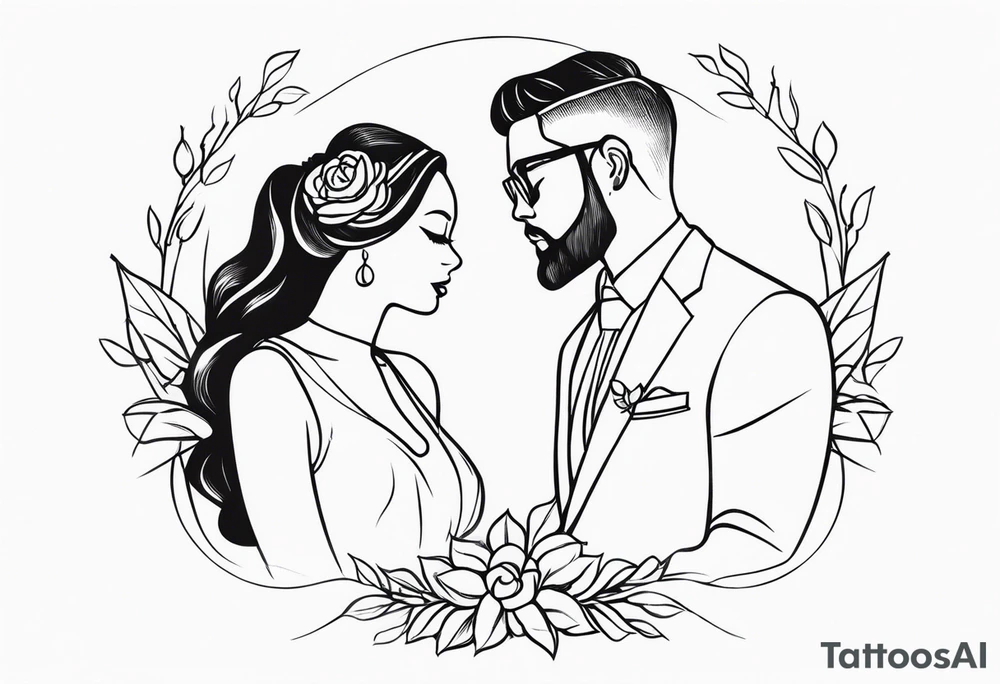 COUPLE WEDDING tattoo idea