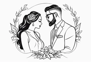 COUPLE WEDDING tattoo idea