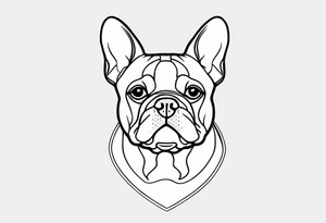 French bulldog tattoo idea