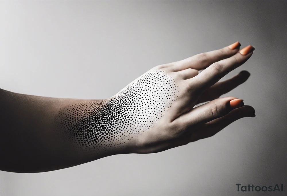 abstract on hand, no people tattoo idea