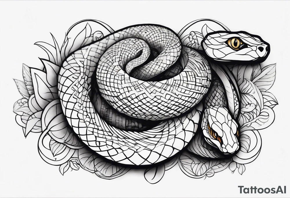 snake wrapping around entire arm starting at the shoulder tattoo idea