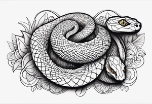 snake wrapping around entire arm starting at the shoulder tattoo idea