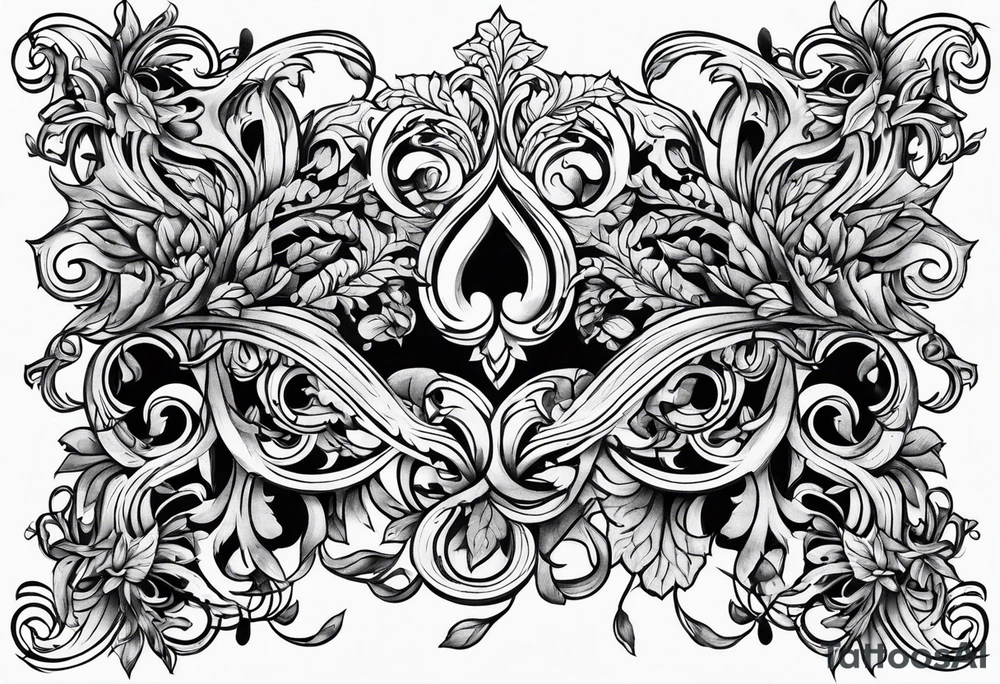 Long vine tattoo idea
