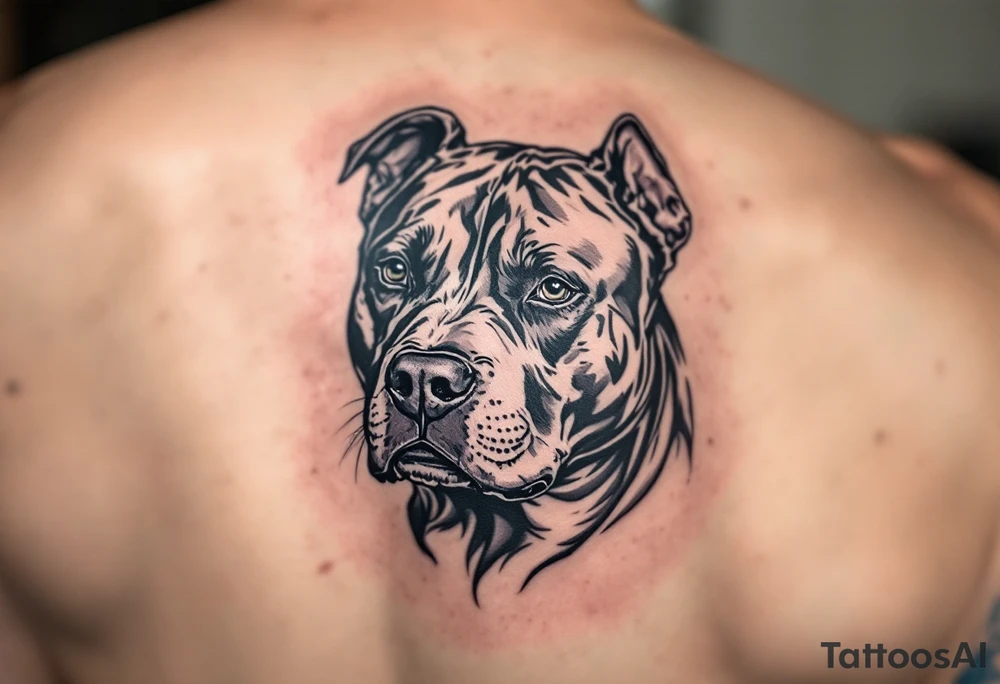 pitbull tattoo tattoo idea