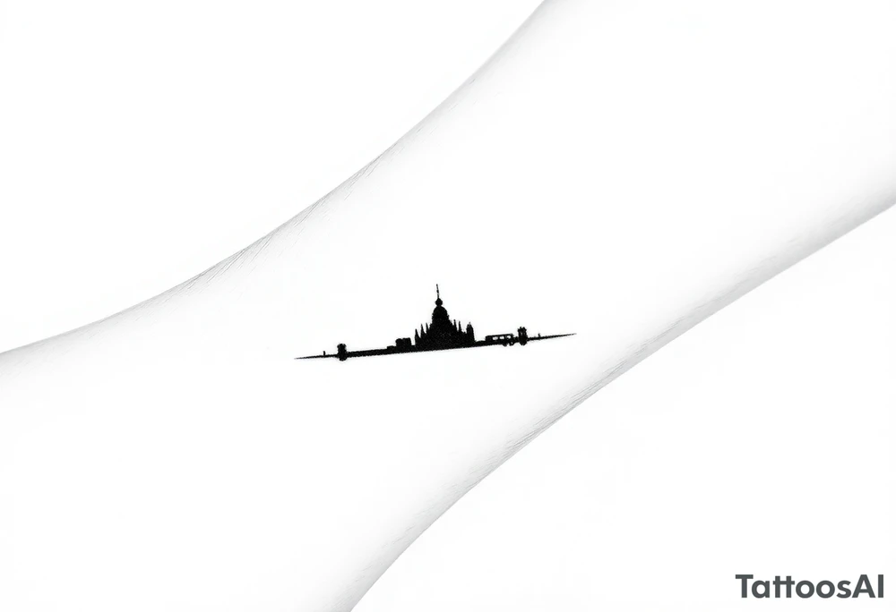 Silhouette arband tattoo idea