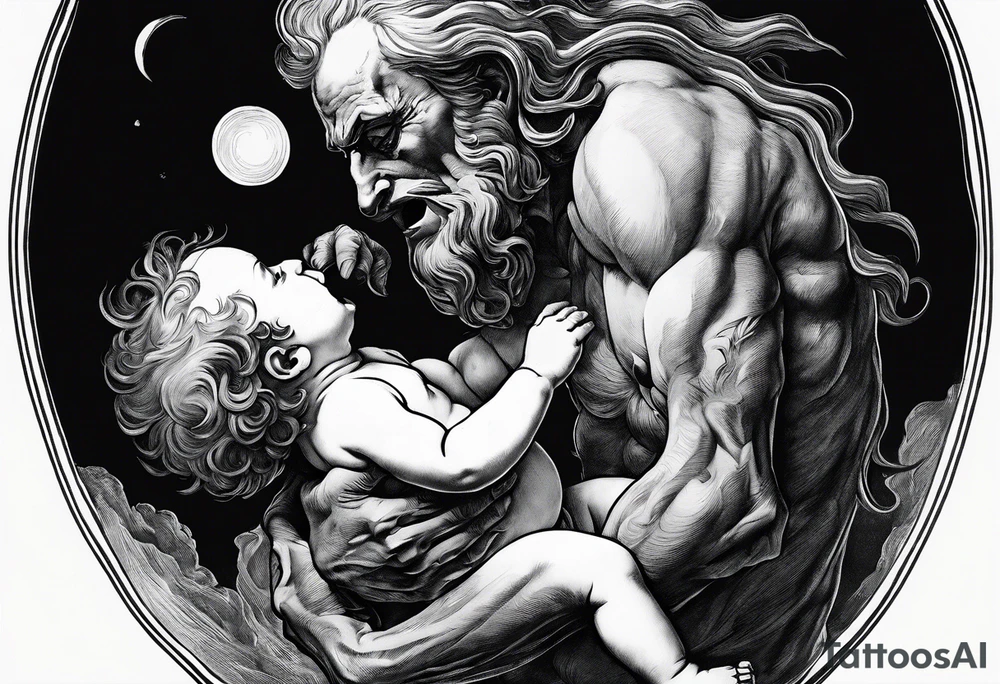"Saturn Devouring His Son" by Francisco Goya tattoo idea