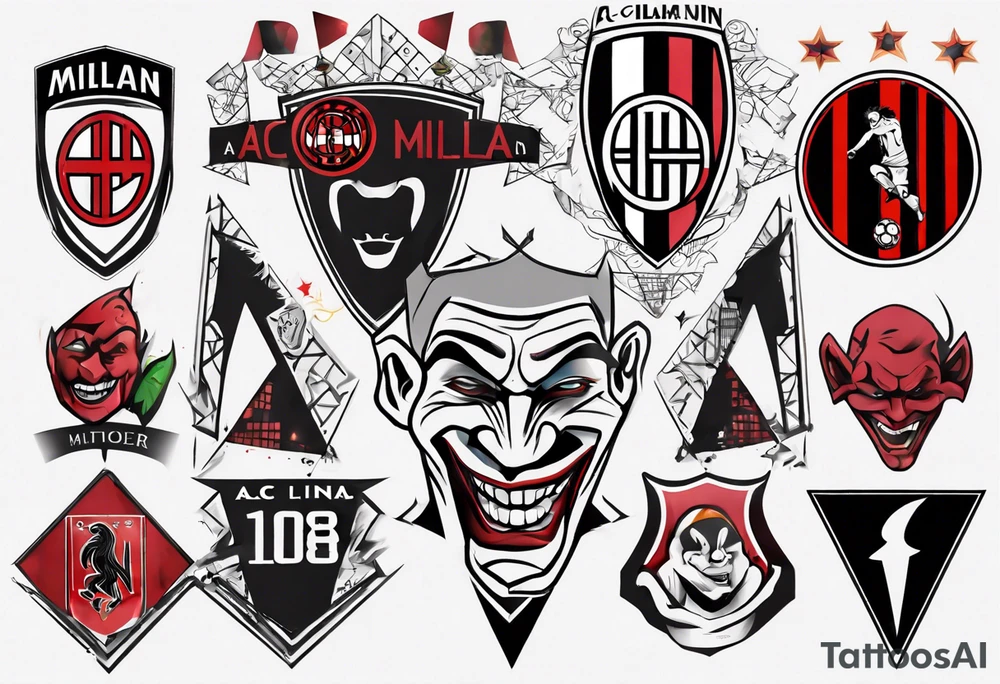 Ac milan stadium, joker tattoo idea