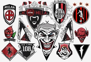 Ac milan stadium, joker tattoo idea