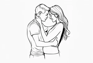 Mom and son “I Live You!” tattoo idea