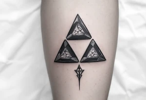 the legend of zelda tri-force symbol tattoo idea