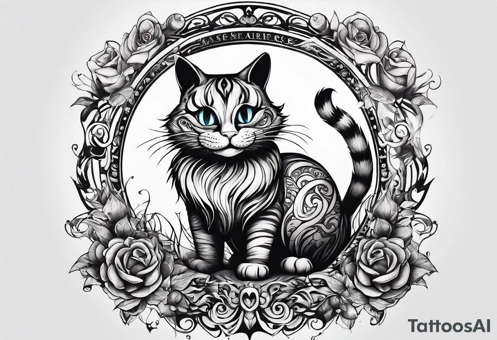 Alice in wonderland, Cheshire cat tattoo idea