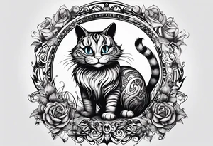 Alice in wonderland, Cheshire cat tattoo idea