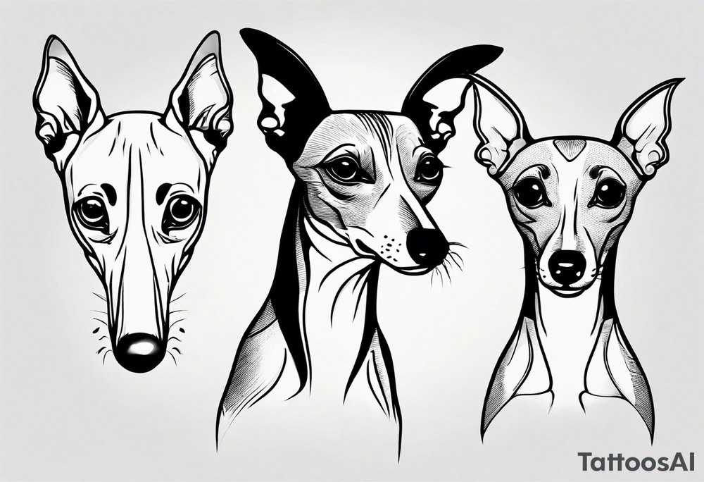 Italian greyhound tattoo idea