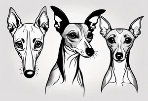 Italian greyhound tattoo idea