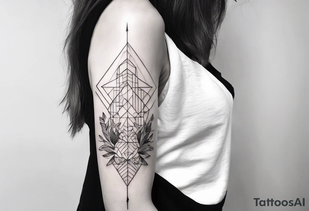thin tattoo that wraps
around the arm and forearm tattoo idea