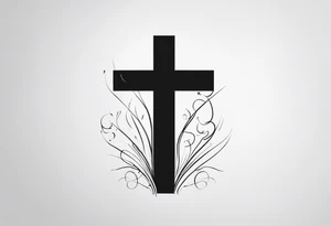 The bible verse proverbs 22:6 with a cross tattoo idea
