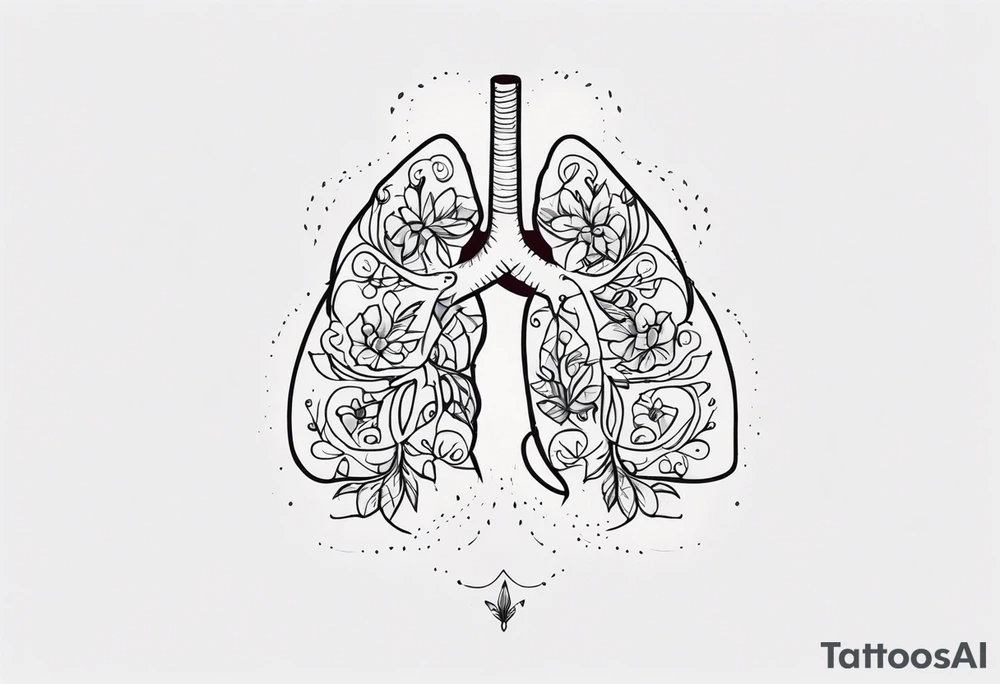 Father and lung tattoo idea