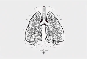 Father and lung tattoo idea