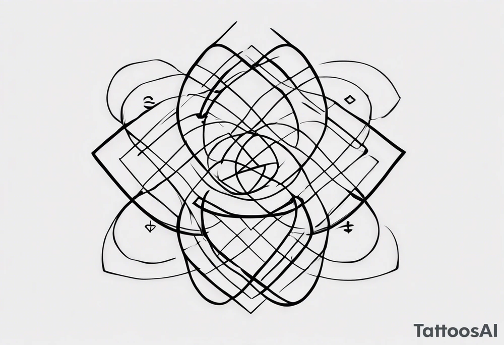 Friendship graph mathematically correct with a prime knot 6,1 tattoo idea