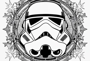 Star wars design including the words 'May the 4th' tattoo idea