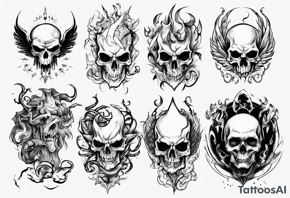 Good and evil tattoo idea