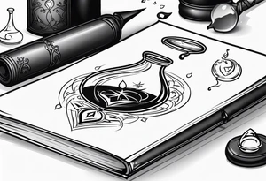 Potion Spellbook tattoo idea