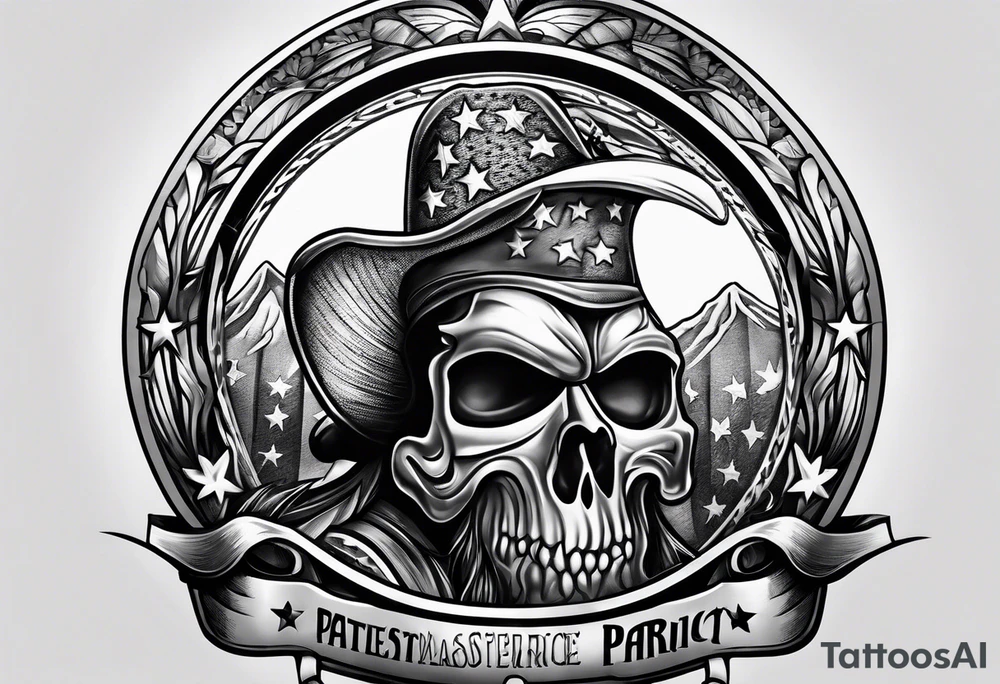 American patriot tattoo idea