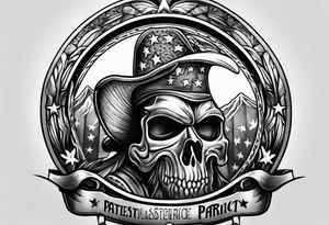 American patriot tattoo idea