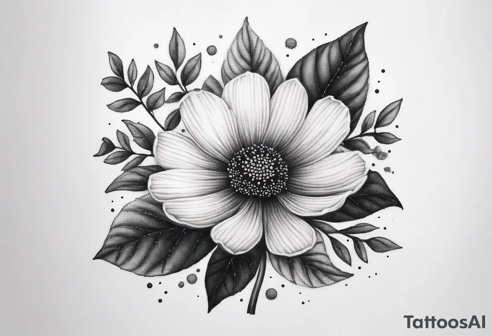 “Illustrate a tiny, delicate tattoo of a wildflower with fine details and minimalistic design, ideal for a subtle statement.” tattoo idea