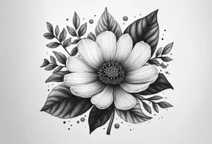 “Illustrate a tiny, delicate tattoo of a wildflower with fine details and minimalistic design, ideal for a subtle statement.” tattoo idea