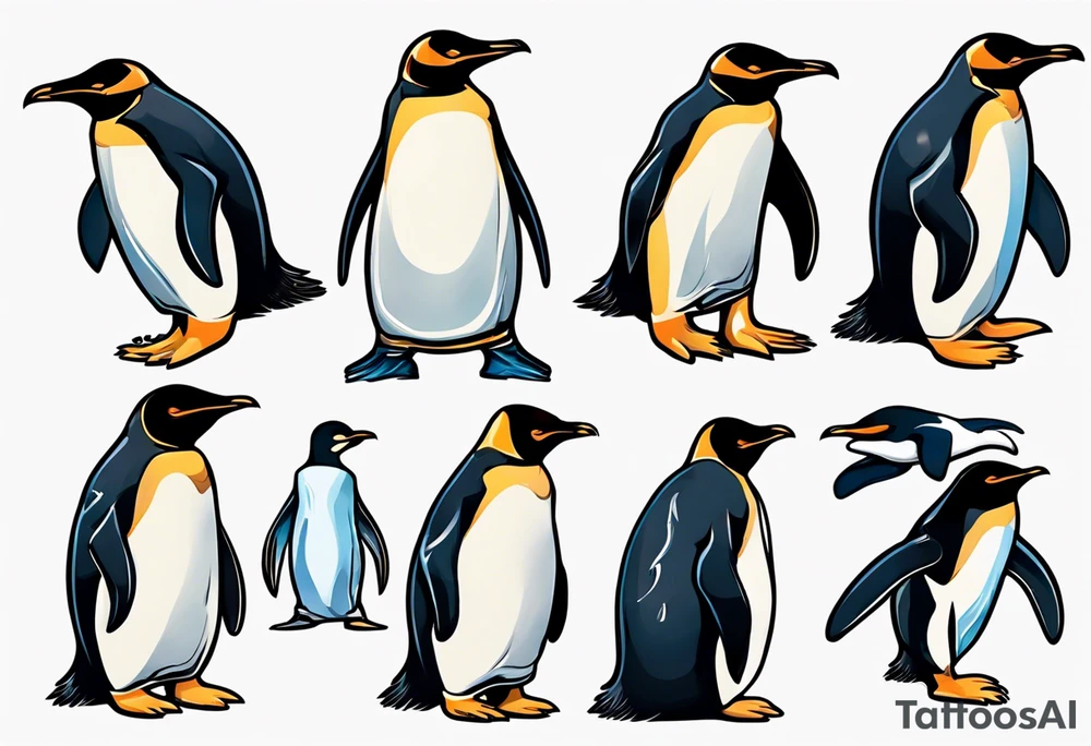 Fiordland Penguins tattoo idea