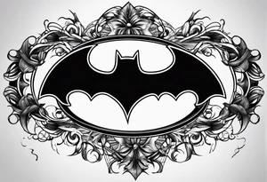 batman symbol tattoo idea
