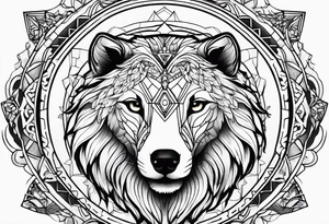 Healing with animals as the symbol tattoo idea