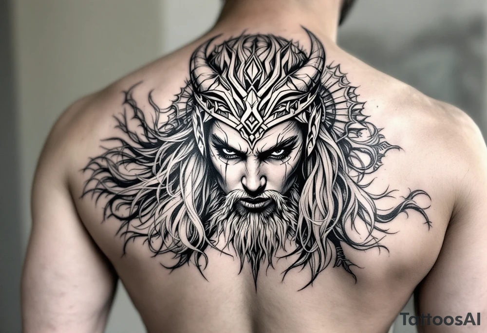 Female viking tattoo idea